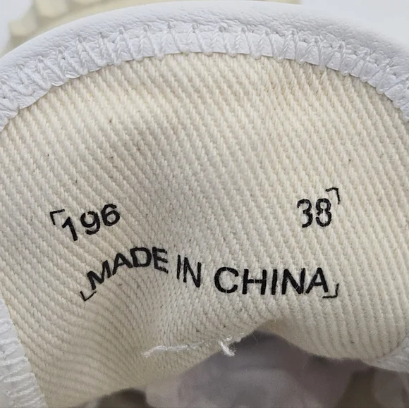 Acne Studios Sneakers Brady Cream Cotton Canvas - Picture 12 of 15